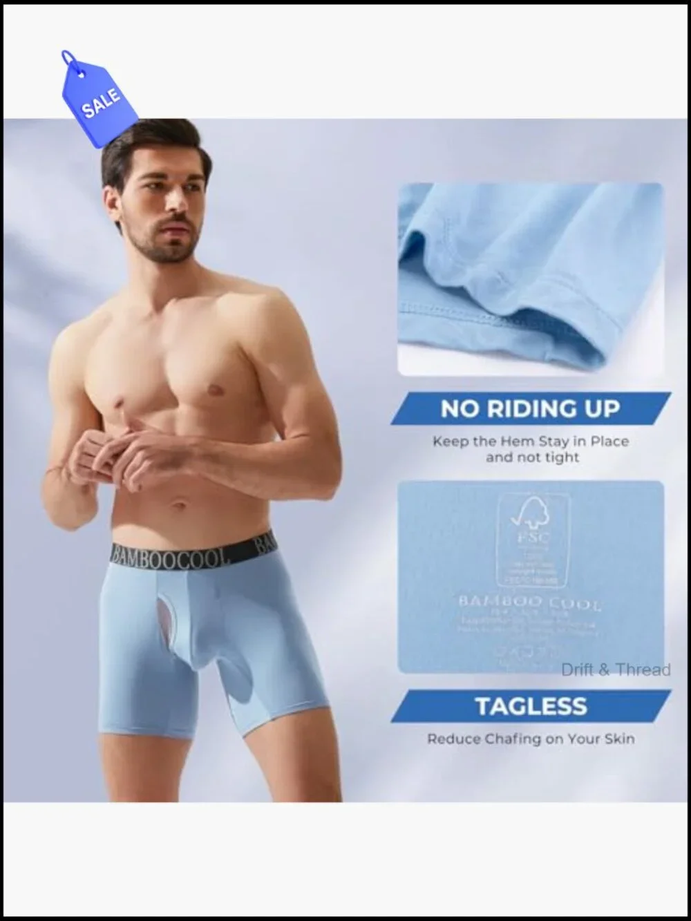 Men's Mesh Boxer Briefs 4-Pack Breathable Cool Underwear